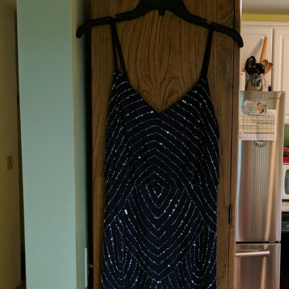 Adrianna Papell Beaded Gown Sz 6